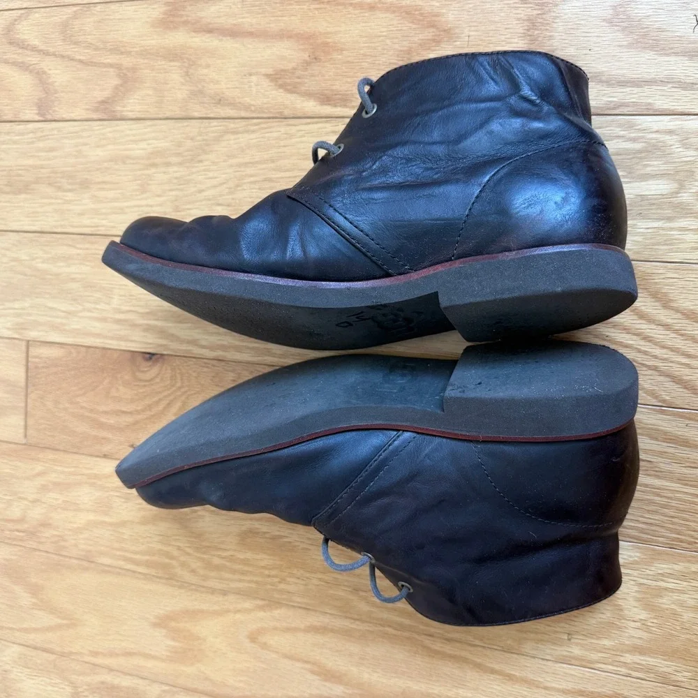 UGG Mens‎ Chukka Boots Brown Leather Casual Ankle Lace Up Shoes Size 7